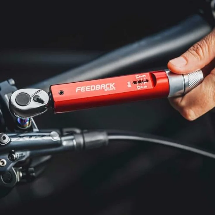 Feedback Sports Drehmomentschlüssel Range Click, Fahrrad-Werkzeug-Set mit einstellbarem Drehmoment, blau – Bild 5