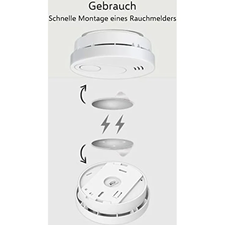 ELRO FM7000 Rauchmelder Magnet Montageset-6 Stück – Bild 3