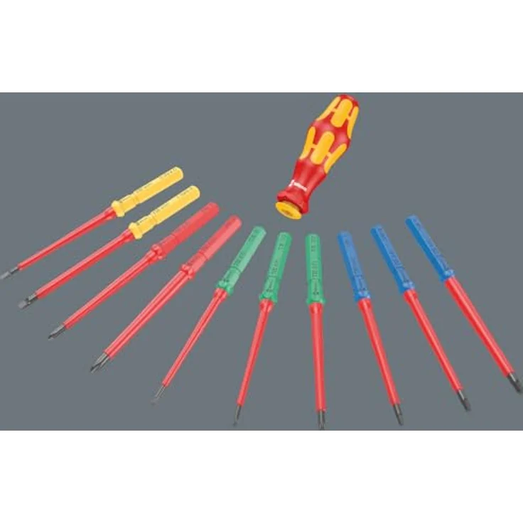 Wera Kraftform Kompakt VDE Safe-Torque Speed Schaltschrank-Set 1, 23-teilig mit Drehmomentschraubendrehern und 20 VDE-Wechselklingen in robuster textiler Box – Bild 7