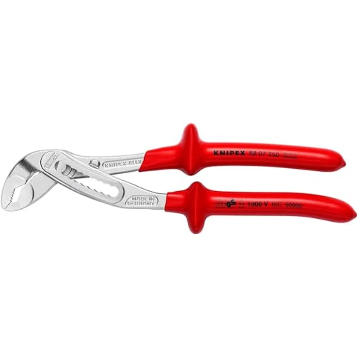 KNIPEX 88 07 250 Alligator Wasserpumpenzange tauchisoliert, verchromt 250 mm – Bild 3