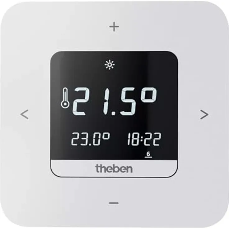 Theben Ramses 811 top3, Digital-Uhrenthermostat für zeitabhängige Temperaturregelung, Batterieversion, Bluetooth, 3 programmierbare Wochenprogramme, Ferienprogramm