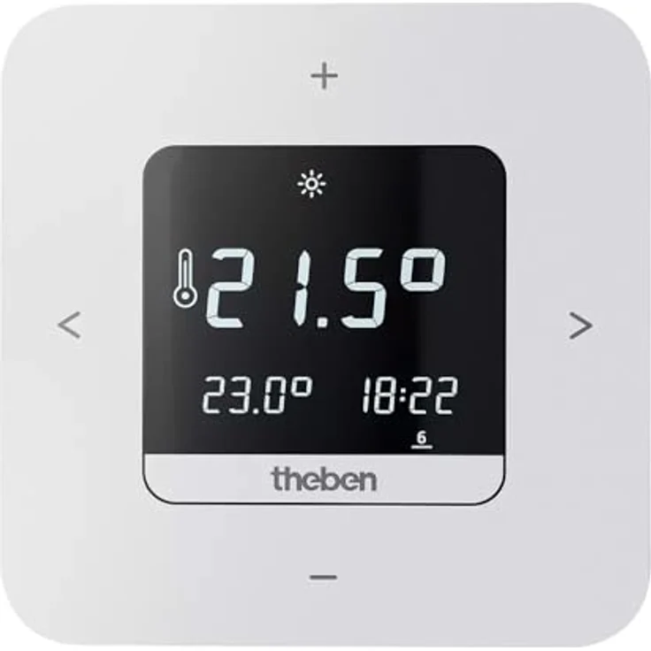 Theben Ramses 811 top3, Digital-Uhrenthermostat für zeitabhängige Temperaturregelung, Batterieversion, Bluetooth, 3 programmierbare Wochenprogramme, Ferienprogramm – Bild 1