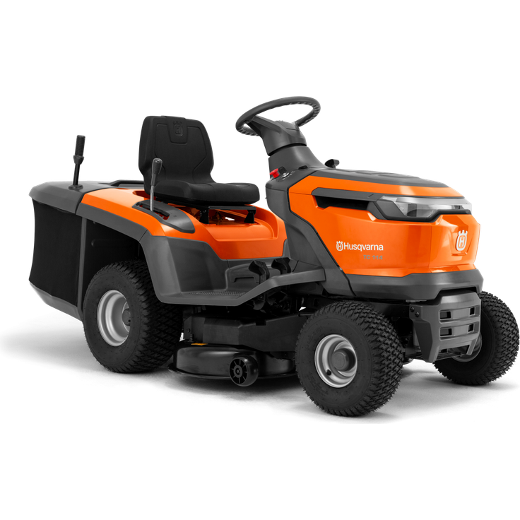 Husqvarna TC 114, Kraftstoff-Gartentraktor mit 452 cm³ Hubraum und 250 Litern Fangsack