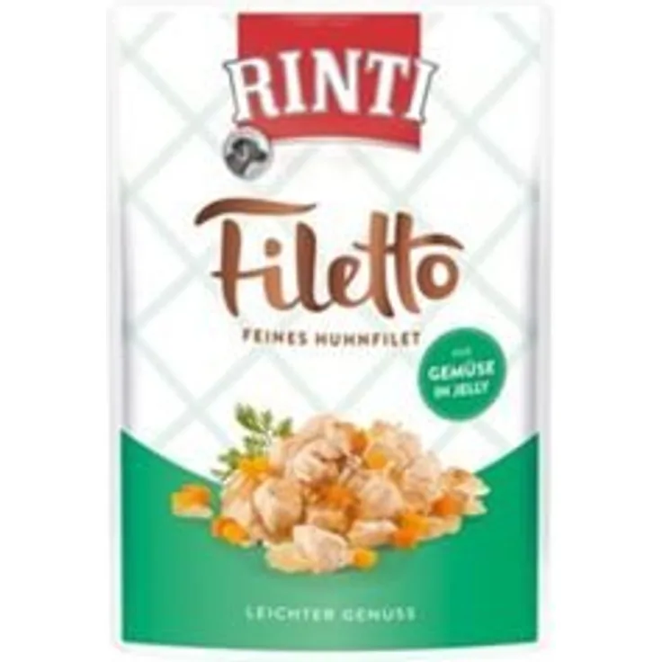 Rinti Filetto Jelly Huhn & Gemüse 100g - Sie erhalten 24 Packung/en; Packungsinhalt 100 g