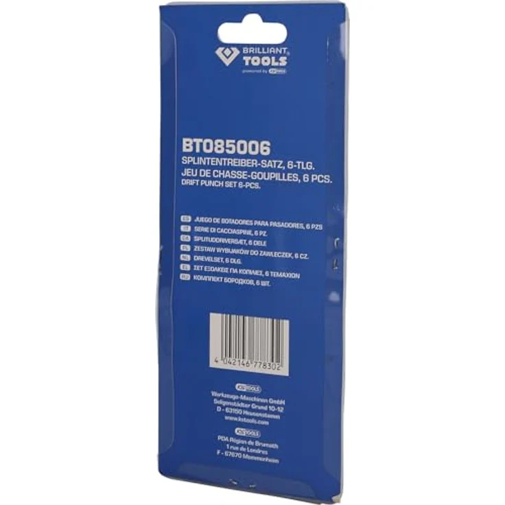 BRILLIANT TOOLS BT085006 Splintentreiber-Satz, blau silber, gemischt – Bild 7