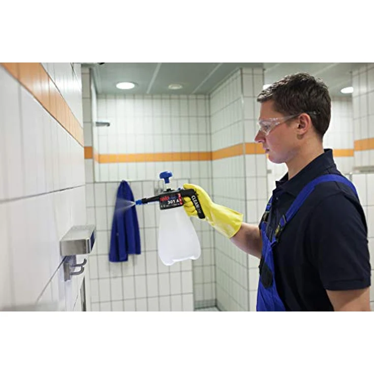Solo 30102 CLEANLine, 1 L Drucksprüher mit alkalibeständigen Dichtungen (pH 7-14), transparente Bauweise und ergonomischer Griff – Bild 4