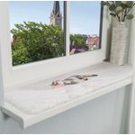 TRIXIE Tierbett Trixie Fensterbank-Auflage Nani, Plüsch-Bezug, dünn gefüllt, rutschfester Boden, grau