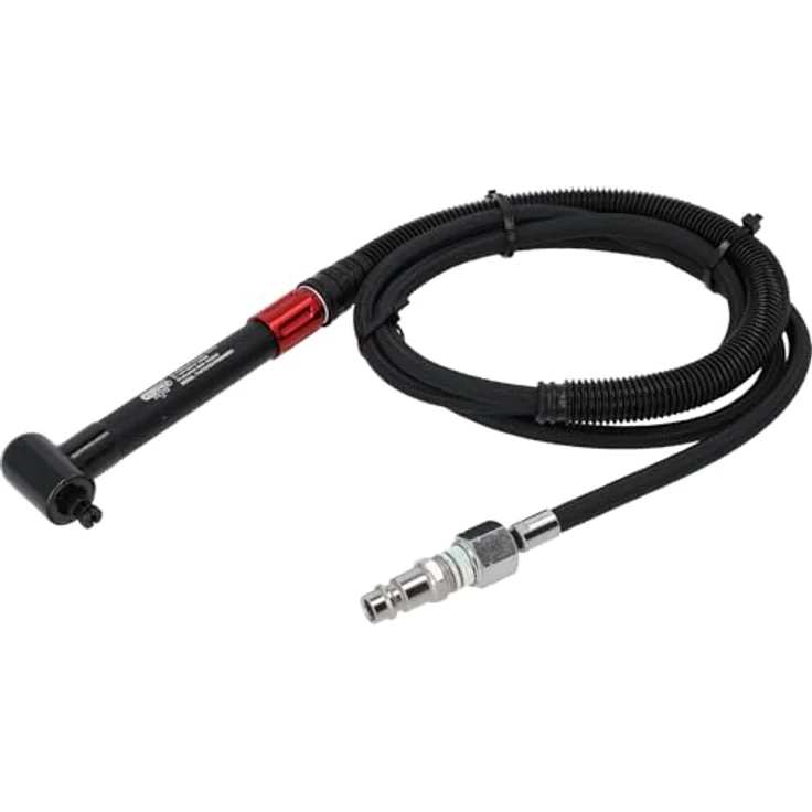 KS Tools Strahlpistole, Druckluftwerkzeug mit stufenloser Geschwindigkeitsregulierung, vibrationsgedämpft, Aluminium-Gehäuse, 186 Watt – Bild 1