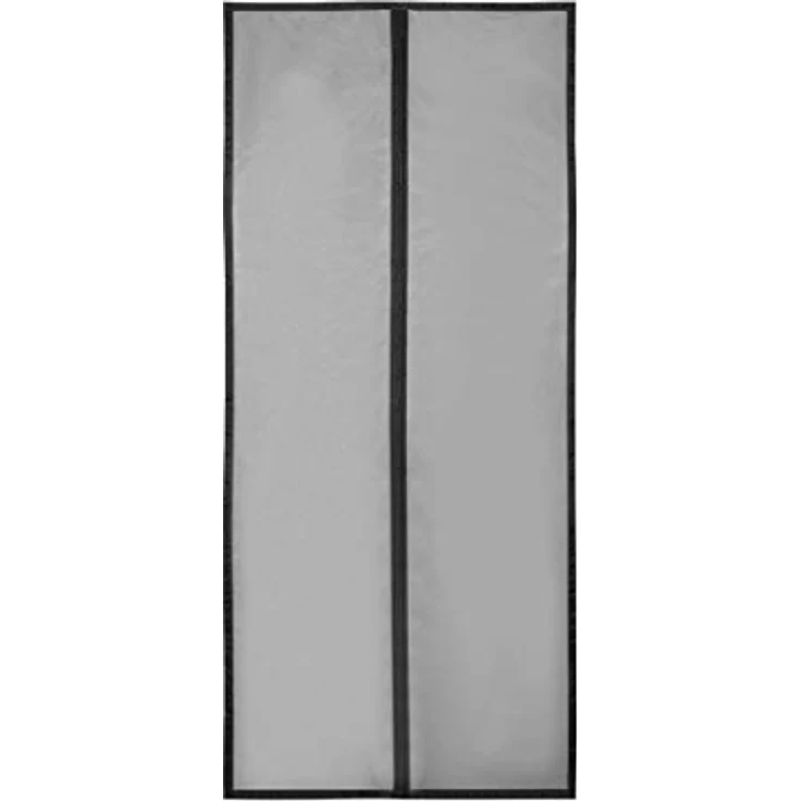 Sekey Magnetischer Vorhang 90x210 cm aus Glasfaser, Fliegengitter für Holz, Eisen, Aluminium Türen, automatisch schließend, schwarz – Bild 1