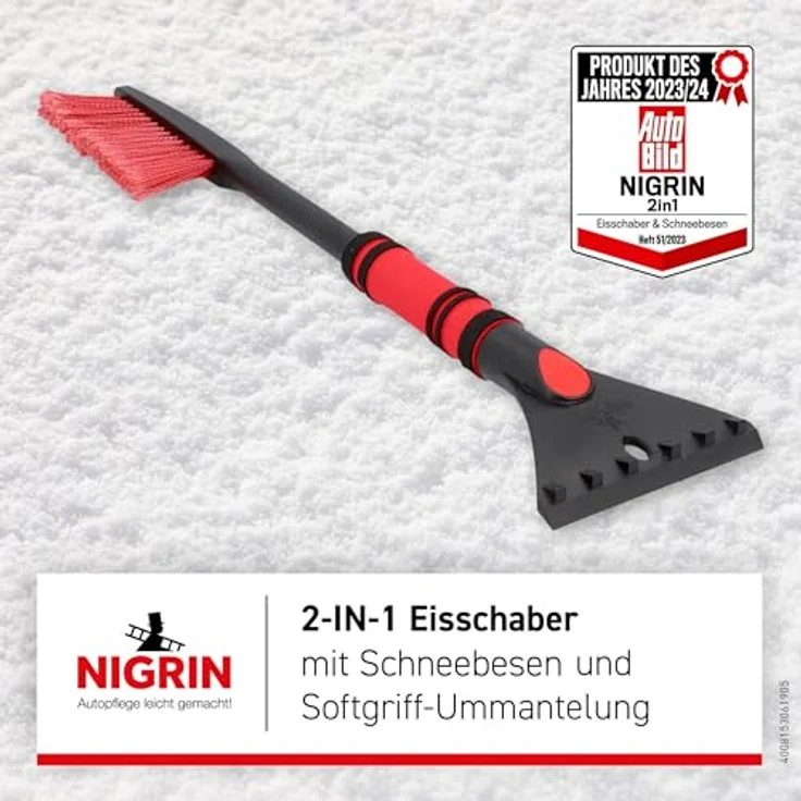 Inter-Union Eisschaber - Schneebesen NIGRIN 60 cm lang – Bild 4