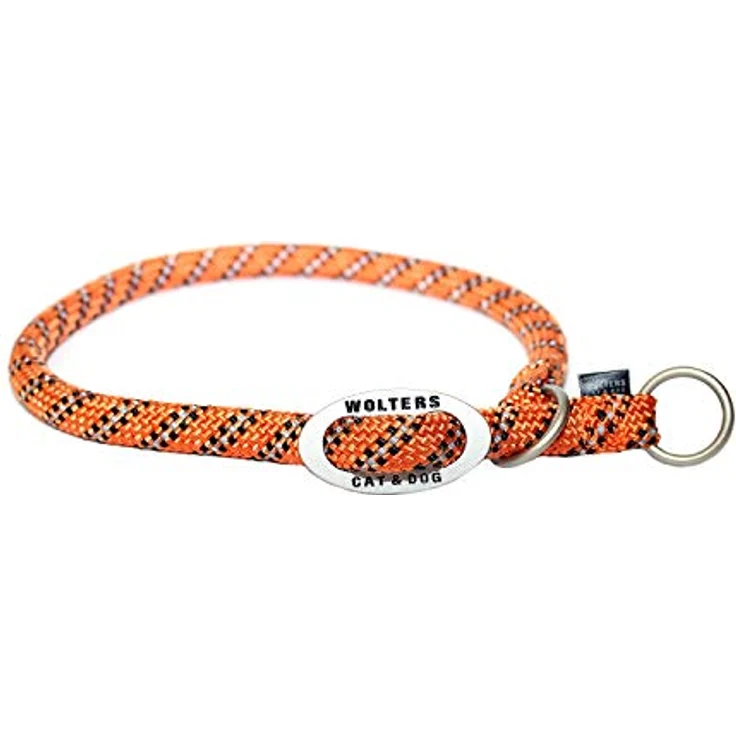 Wolters Hunde-Halsband Schlupfhalsband Everest, reflektierend, schwarz/graphit, mit Metalls stopper und reißfestem Nylongewebe – Bild 7