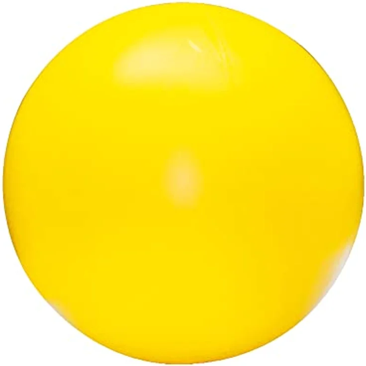 Schecker Treibball gelb aus hartem Kunststoff ca. 25 cm – Bild 1