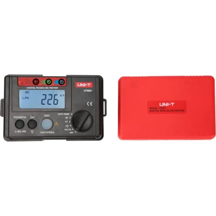 Uni-T UT582+, Multimeter und RCD-Prüfgerät für einphasige Stromkreise, Spannungsbereich 195 V bis 253 V – Bild 3