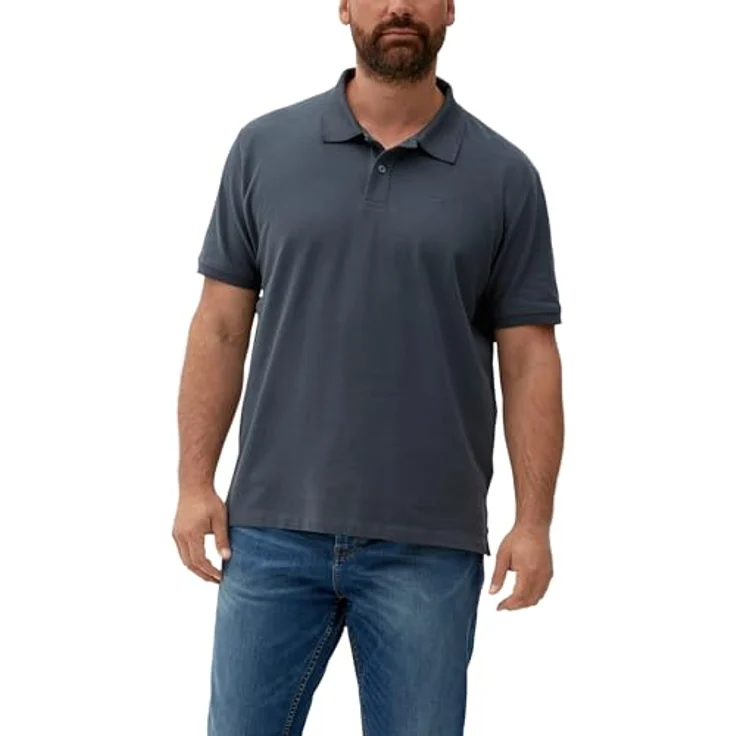 s.Oliver Poloshirt mit Logostickerei, Baumwolle, weich auf der Haut, hüftlang – Bild 2