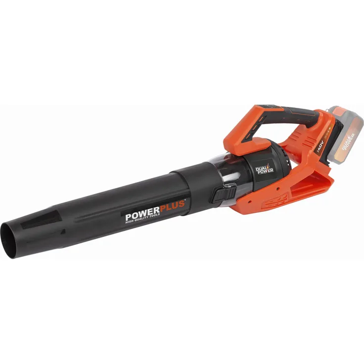 Powerplus PowDPG7526 40 V 200 Km/h Laubbläser mit leistungsstarkem bürstenlosem Motor, Turbo-Modus und ergonomischem Softgrip-Griff
