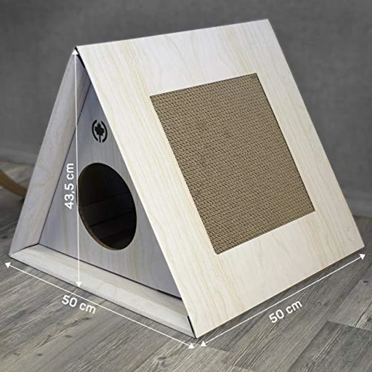 CanadianCat Triangle (4.35 cm, Grau), Katzenbaum – Bild 3