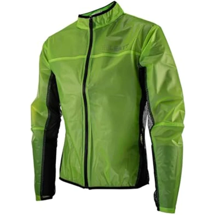 Leatt RaceCover, Unisex Velojacke, leichte wasserabweisende Regenjacke mit Belüftung, Schwarz/Grau/Transparent, Größe S – Bild 6