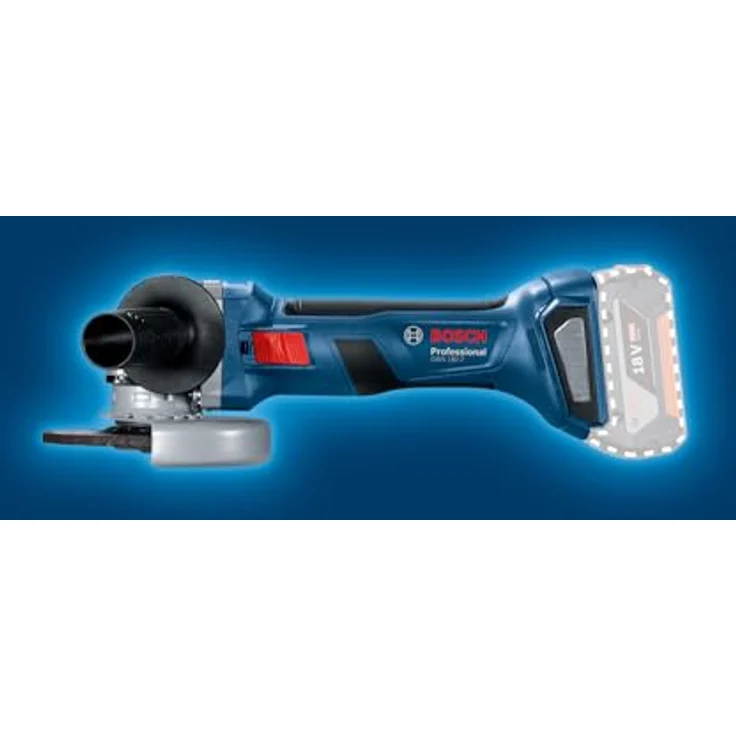 Bosch Professional 18V System Akku Winkelschleifer GWS 18V-7 115 mm Scheiben-Ã˜, inklusive Schutzhaube, Zusatzhandgriff, Aufnahmeflansch, Schnellspannmutter, ohne Akkus und Ladegerät, im Karton 115 mm Akku – Bild 3