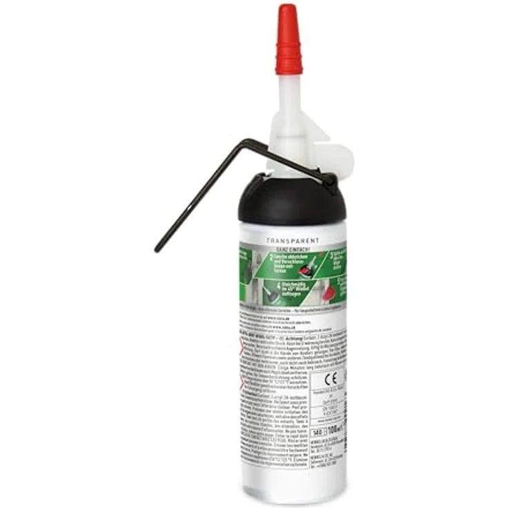 Sista DRAUSSEN Füllen & Ausbessern, transparenter Polymer Dichtstoff für den Außenbereich, wetterfest und überstreichbar, 1x100ml Spender – Bild 2