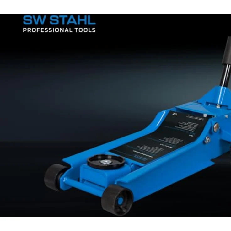 SW-Stahl 20741L Rangierwagenheber 3 t, hydraulische Doppel-Kolben-Mechanik, Hubhöhe 95-535 mm, Anschlagschutz, geringe Unterfahrhöhe, Aluminium – Bild 6