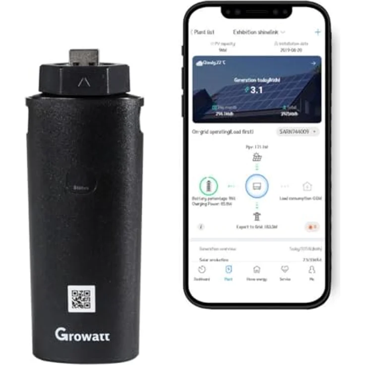 Balkonkraftwerk MIC 800 0,8kW mit 800W Solarpanel, Halterungen, Wifi-Stick, Growatt – Bild 4