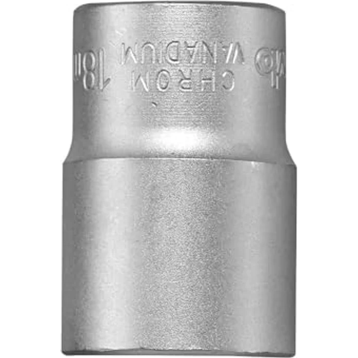 kwb Bit- und Steckschlüsselset PROFI, Steckschlüssel Einsätze 1/2″, CV-Stahl, matt verchromt, Wellenprofil, Ecken gerundet – Bild 1