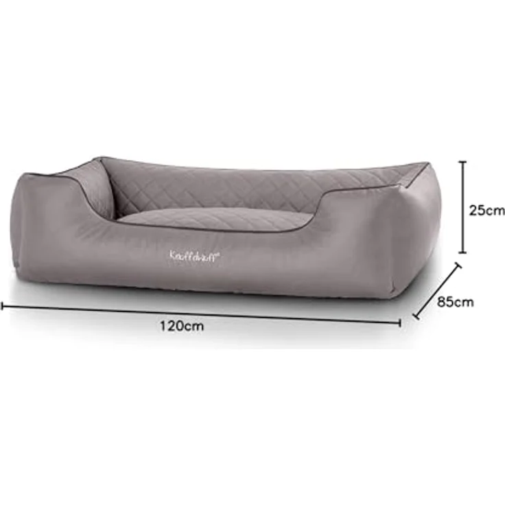 Knuffelwuff orthopädisches Hundebett Madison grau XXL – Bild 5
