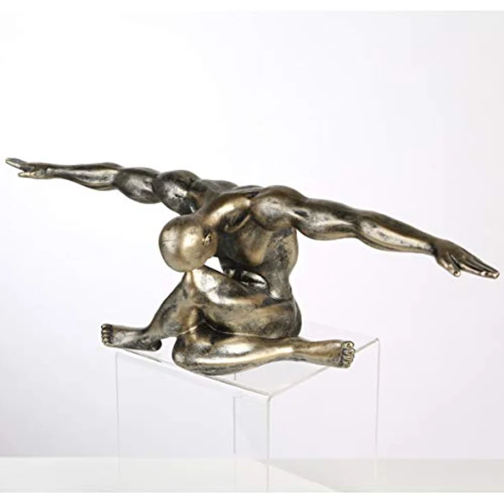Casablanca Figur Cliffhanger antik champagner 61 cm 59794 – Bild 3