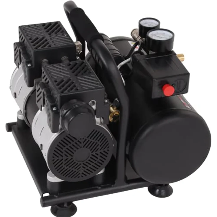 HEMAK HK-SK6+ Silent Kompressor Flüster Druckluftkompressor Silent 8 Bar 6 L 1PS – Bild 2