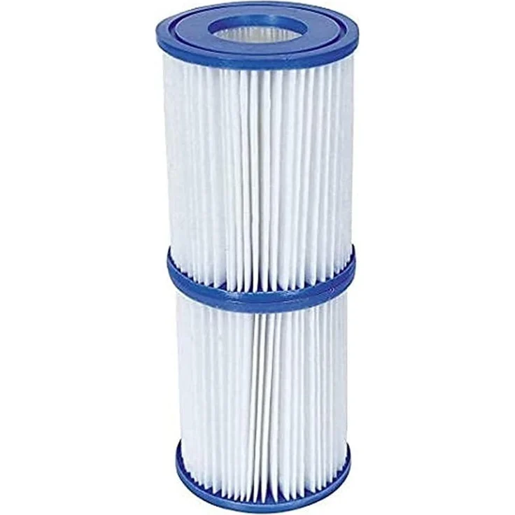 Bestway 4 Stück Filter Kartuschen Gr. 2 für Pool Pumpen, kompatibel mit Bestway 530/800 gal/h, 10,7 x 13,7 cm – Bild 1