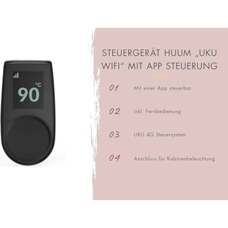 Karibu Saunaofen-Set 9 kW, mit Außensteuerung und WiFi-Steuerung, inklusive Temperaturfühler, Kindersicherung und Überhitzungsschutz – Bild 3