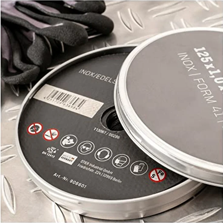 STIER Trennscheibe Edelstahl 125 x 1,0 x 22,23 mm, Form gerade 10 Stk, für Edelstahl und andere Metalle, von STIER – Bild 4