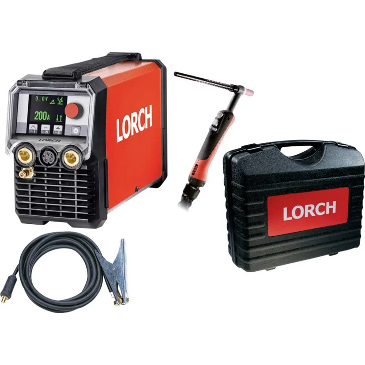 Lorch MicorTIG 200 ControlPro, WIG-Schweißgerät 5 - 200A mit MicorBoost-Technologie, mobil und leicht (6,8 kg)