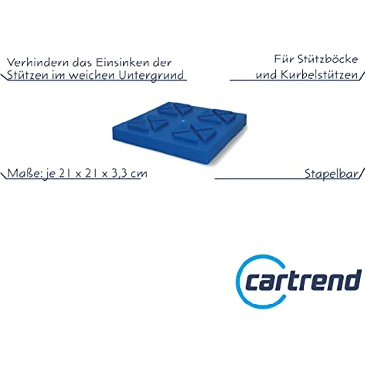 cartrend Stützbock-Set, Tragkraft: 900 kg, 2-teilig – Bild 6