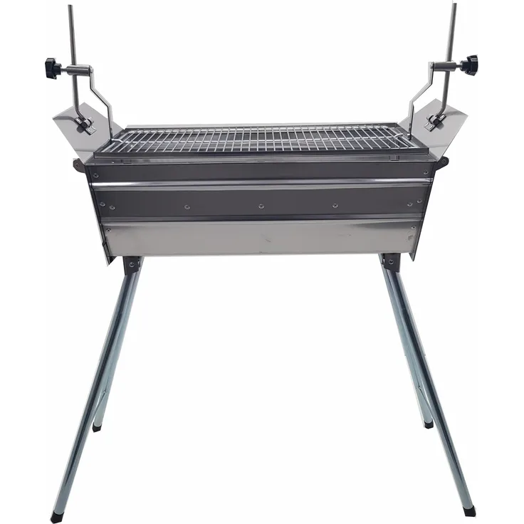 Mangal Grill Ararat Edelstahl 2mm Schaschlikgrill mit verstellbare Grillhöhe