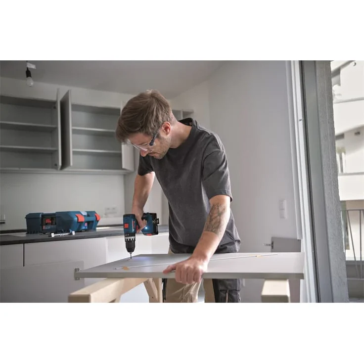 Bosch Professional GSB 18V-45 Akku-Schlagbohrschrauber 18 V 45 Nm Brushless, mit 2x 2 Ah Akku, Ladegerät und L-Boxx (06019K3303) – Bild 4