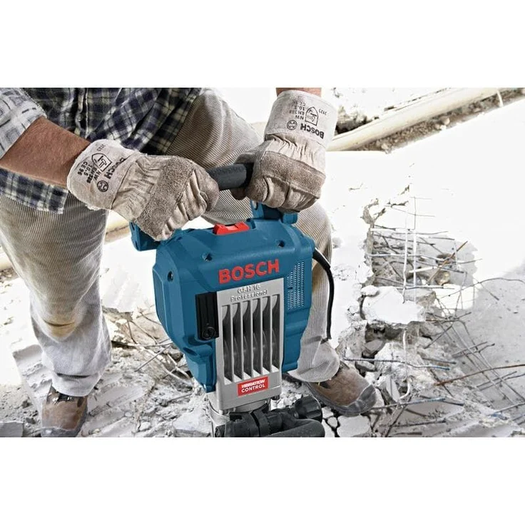 Bosch Professional Abbruchhammer GSH 16-30 (400 mm Spitzmeißel, 30 mm Werkzeugaufnahme, 41 J Schlagenergie, 1.750 Watt, im Trolley) – Bild 5