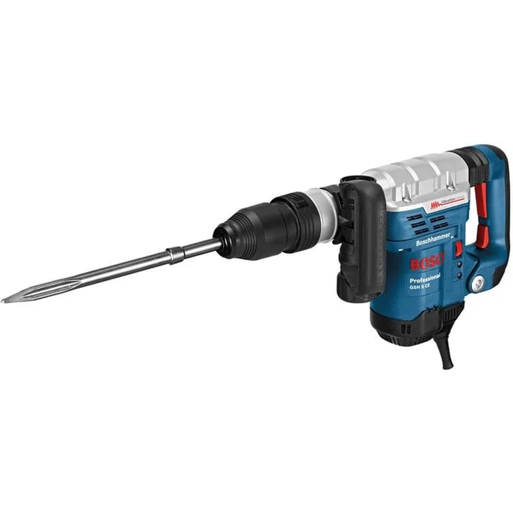 Bosch Professional Schlaghammer GSH 5 (mit SDS-max, 1.150 Watt, 400 mm Spitzmeißel, 8,3 J Schlagenergie, im Koffer) – Bild 2
