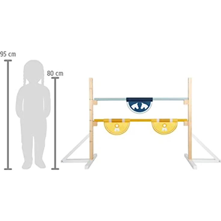 Small Foot Hindernis für Kinder 12398, modulares Outdoor-Spielzeug mit anpassbarer Hürdenhöhe von 20 bis 70 cm – Bild 9