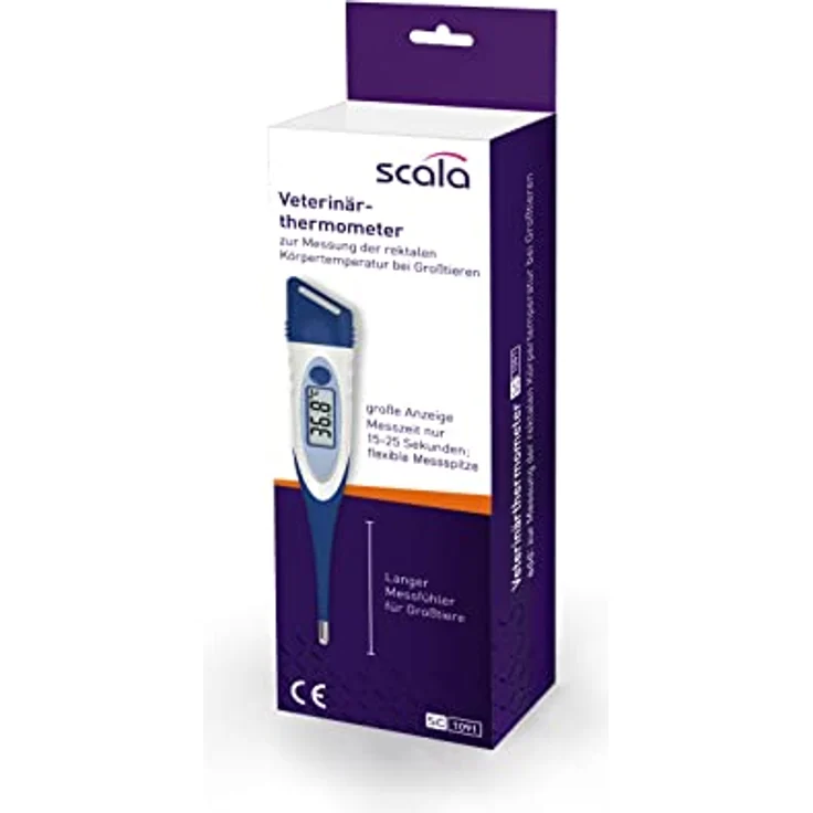scala SC 1091 flex Veterinärthermometer für Großtiere mit flexibler Messspitze – Bild 2