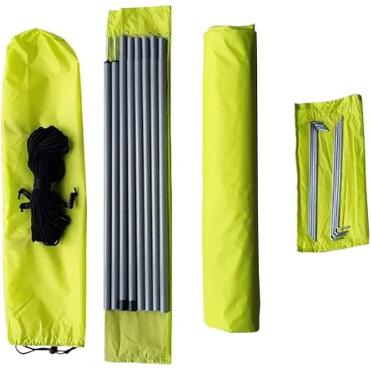 Sonnensegel Explorer in diversen Farben - unterschiedliche Aufbaumöglichkeiten - UPF80+ UV Schutz nach Standard 801 (Grün) – Bild 2