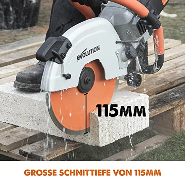 Evolution R300DCT +, 300 mm Betonsäge - 2400W Motor, kein Benzin, 115 mm Schnitt, inkl. Premium Diamantblatt – Bild 2