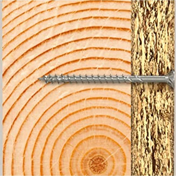 Fischer Befestigungsanker PowerFast II 4,5x70 SK TX TG, Teilgewinde, Senkkopf, 500 Stück, blau passiviert – Bild 2