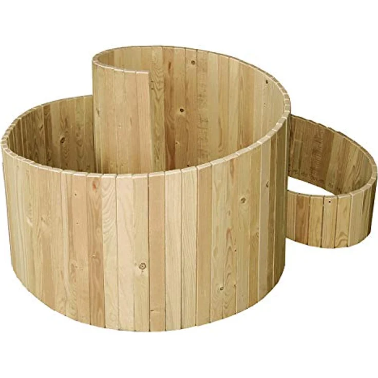 bellissa Kräuterspirale Holz - 95480 - Kräuterschnecke aus Nadelholz - Vormontierter Bausatz inkl. Trennfolie - 120 x 120 x 20/80 cm – Bild 3