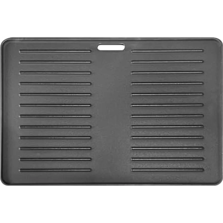 TAINO Grillplatte HERO XL, Gusseisen Wendeplatte für Holzkohlegrill, 28 x 42 cm, beidseitig verwendbar, ideal für Steaks und Gemüse – Bild 1