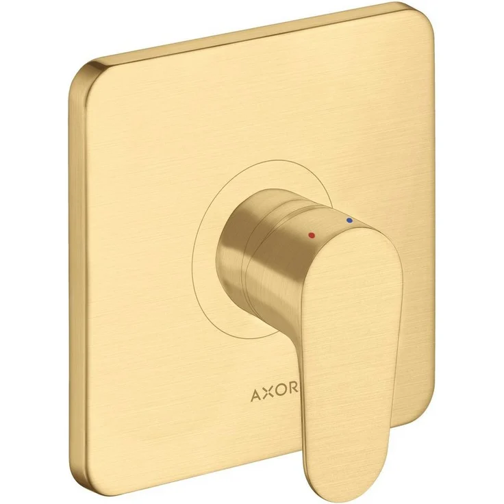 hansgrohe Axor Citterio M, Duscharmatur Einhebel-Brausemischer Unterputz, Brushed Gold Optic, Betriebsdruck 1-10 bar, Geräuschgruppe I