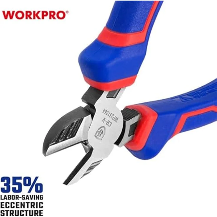 WORKPRO Seitliche Crv-Schneidzange, 180 mm, ergonomischer Griff – Bild 4