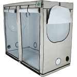 Sunshine Garden Growbox 240x120x200 cm, Indoor Anbau Pflanzenzelt mit 600D Oxford Mylar, hochreflektierendes Material, 19mm Metallrahmen