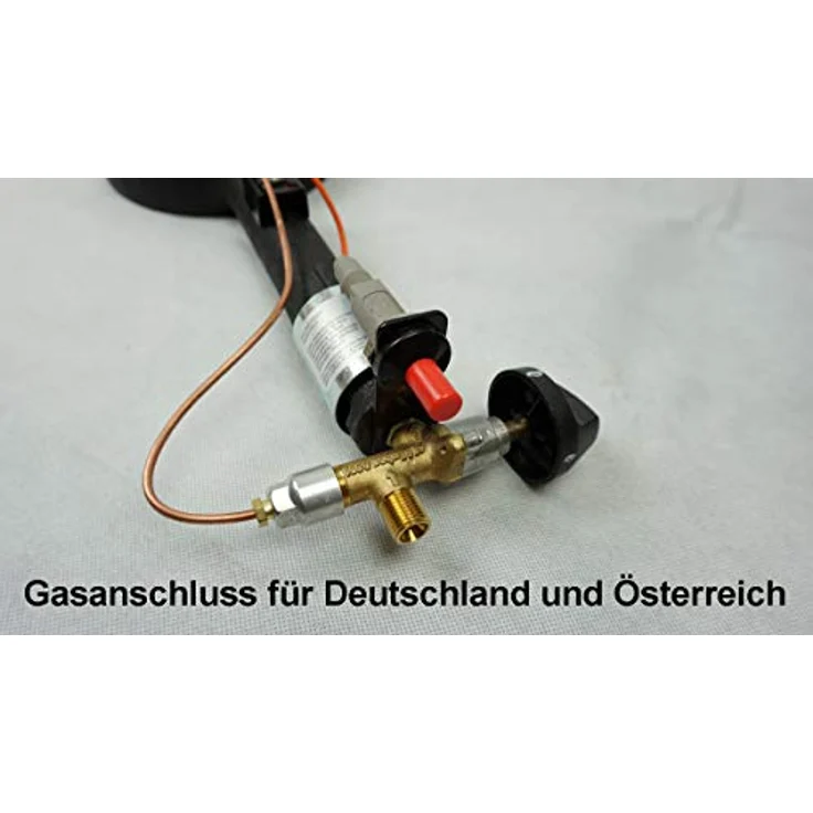 Gas-Hockerkocher 10,5 KW Profi Gaskocher Gas Kocher mit Zündsicherung und Piezozündung inkl. Gasreglerlöser mit Magnet + Schlüssel 17mm für Überwurfmutter 1/4" – Bild 3