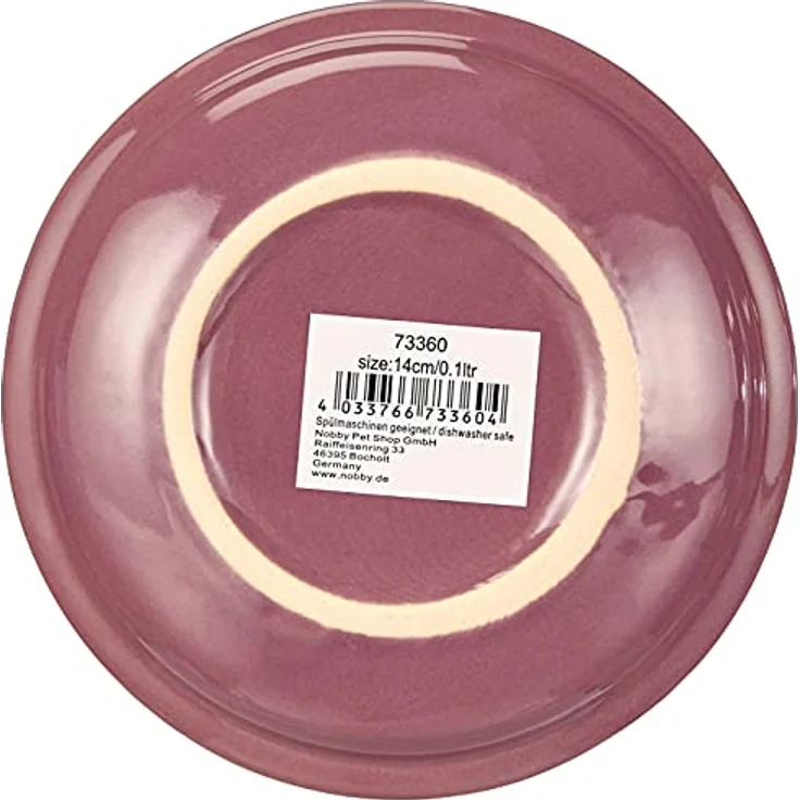Nobby Katzen Keramik Milchschale lila Ø14 x 2 cm – Bild 3